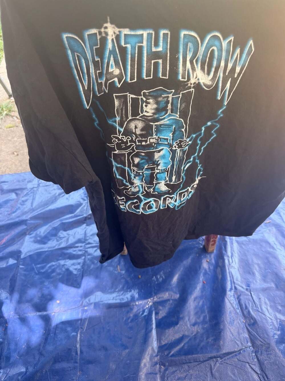 Death Row Records electric chair shirt size L